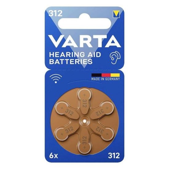 VARTA 312 NO KULAKLIK PİLİ (6LI PAKET) resmi