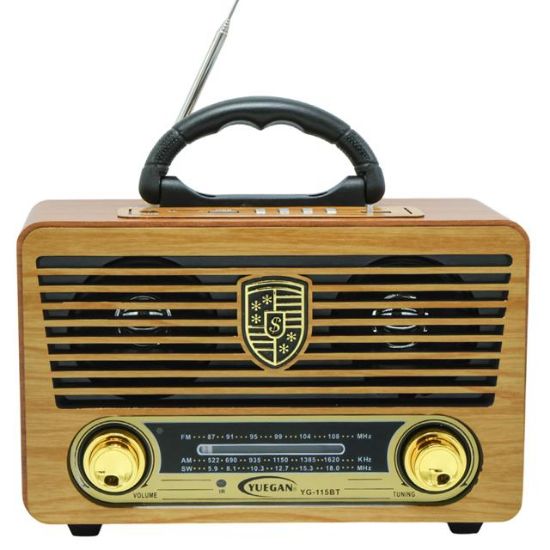 MAGICVOICE MV-115BT USB/SD/FM/BLUETOOTH DESTEKLİ NOSTALJİK RADYO resmi