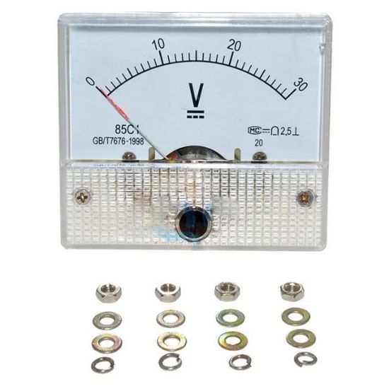 DC ANALOG VOLTAJ GÖSTERGE 45X48MM 0-30V IC-230A resmi
