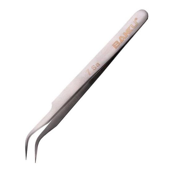 BAKU BK-A3-7-SA EĞRİ UÇLU PASLANMAZ ÇELİK CIMBIZ resmi