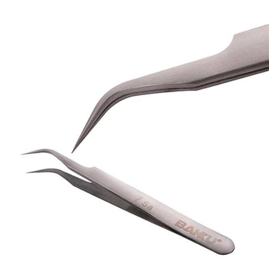 BAKU BK-A3-7-SA EĞRİ UÇLU PASLANMAZ ÇELİK CIMBIZ resmi