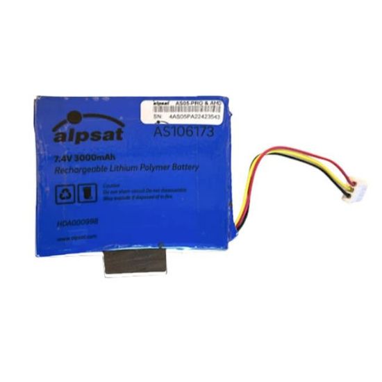 ALPSAT AS05-PRO 7.4 VOLT 3000MAH LİTYUM POLİMER BATARYA UYDU BULUCU PİLİ resmi