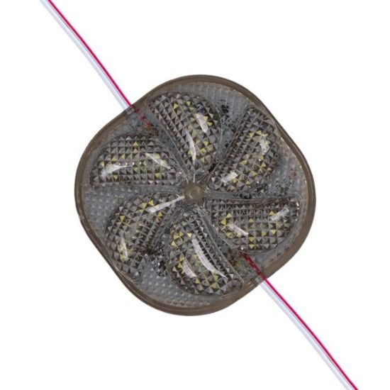 PowerMaster PM-14696 12 Volt 3 Watt Soğuk Beyaz Yanıp Sönen Çakar 6565-2835 Modül Led 65x65x12mm resmi