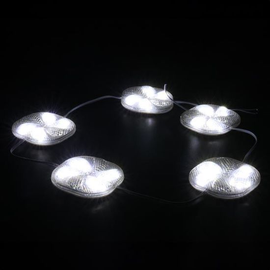 PowerMaster PM-14696 12 Volt 3 Watt Soğuk Beyaz Yanıp Sönen Çakar 6565-2835 Modül Led 65x65x12mm resmi