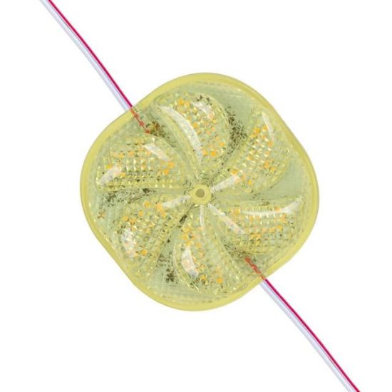 PowerMaster PM-14700 12 Volt 3 Watt Sarı Yanıp Sönen Çakar 6565-2835 Modül Led 65x65x12mm resmi