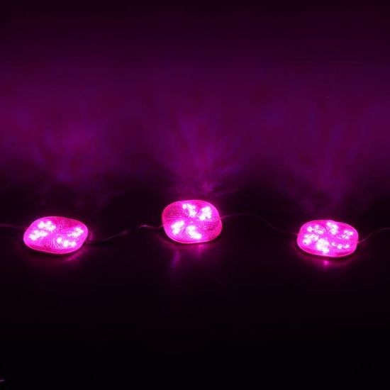 PowerMaster PM-14701 12 Volt 3 Watt Pembe Yanıp Sönen Çakar 6565-2835 Modül Led 65x65x12mm resmi