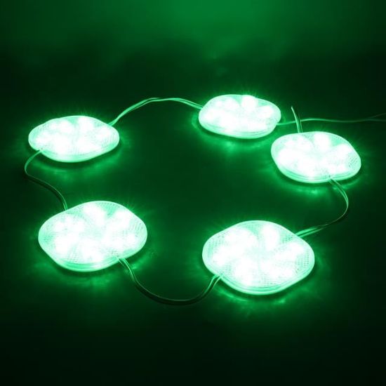 PowerMaster PM-14707 12 Volt 3 Watt Yeşil Sabit 6565-2835 Modül Led 65x65x12mm resmi