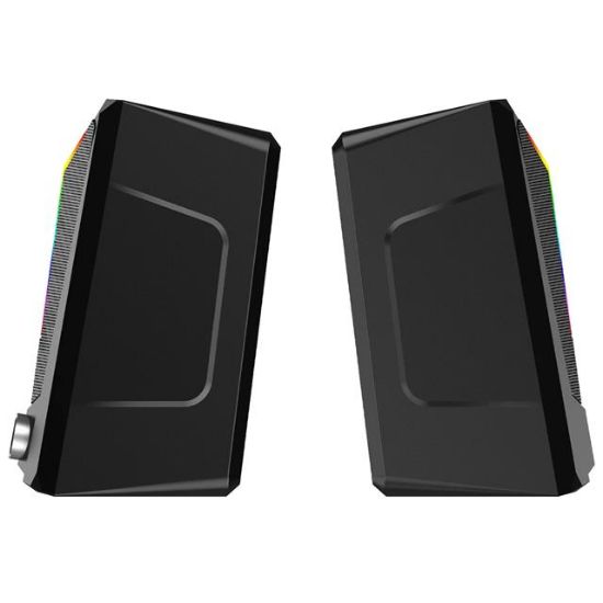 LENOVO LECOO DS104 6 VOLT 80 DB 1+1 KABLOLU IŞIKLI GAMING OYUNCU SPEAKER - HOPARLÖR resmi