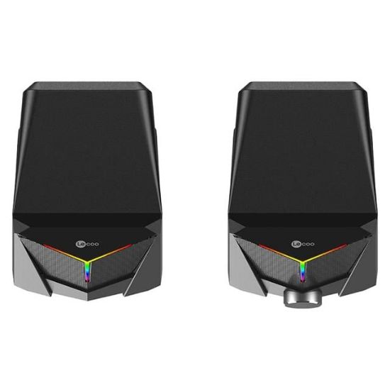 LENOVO LECOO DS104 6 VOLT 80 DB 1+1 KABLOLU IŞIKLI GAMING OYUNCU SPEAKER - HOPARLÖR resmi