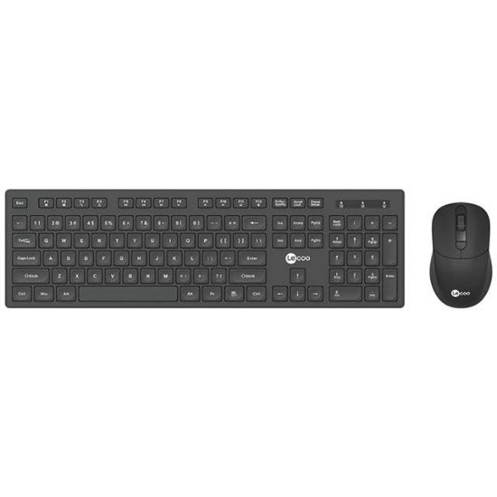 Lenovo Lecoo KW201 Kablosuz Q Klavye - Mouse Set Siyah resmi