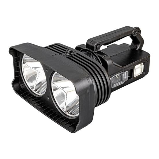 POWERMASTER W5123 SÜPER PARLAK PİLLİ - ŞARJLI - 4 FARKLI MOD SEÇENEKLİ BATTAL BOY EL FENERİ resmi