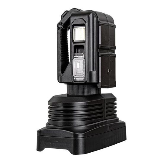 POWERMASTER W5123 SÜPER PARLAK PİLLİ - ŞARJLI - 4 FARKLI MOD SEÇENEKLİ BATTAL BOY EL FENERİ resmi