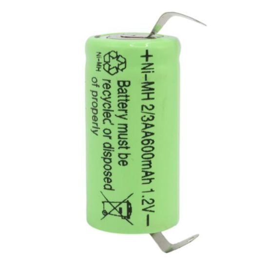 POWERMASTER PM-17934 1.2 VOLT 600 MAH NI-MH 2/3AA ŞARJ EDİLEBİLİR PUNTALI LİTYUM PİL resmi