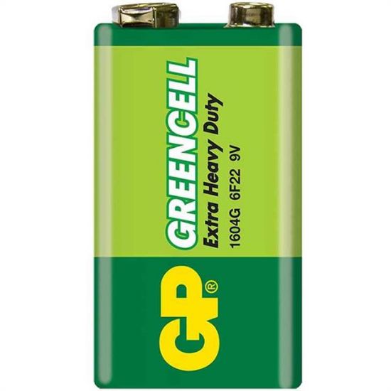 GP 1604GLF GREENCELL 9 VOLT BLİSTERLİ PİL (TEKLİ FİYAT) resmi