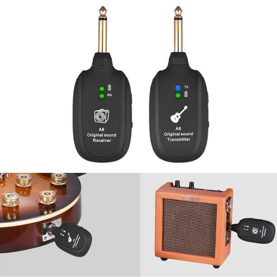 Magicvoice MV-19583 Uhf Gitar Tip Kablosuz Amfi Ve Enstrüman Kablosuz Mikrofonu resmi