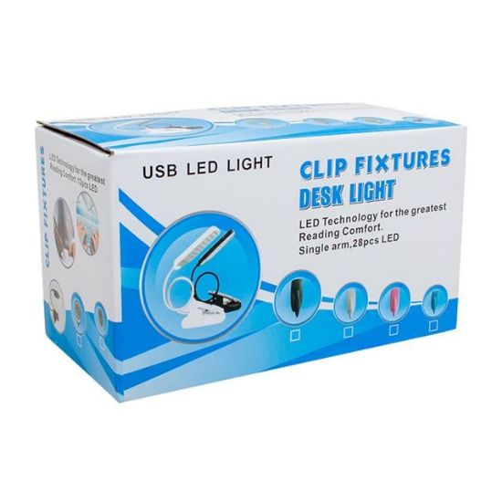 PowerMaster PM-20042 COB LED Akrobat Mandallı USB 6500K Beyaz Masa Lambası resmi