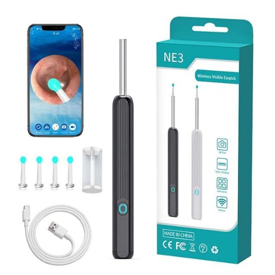 POWERMASTER PM-24065 ENDOSKOP KAMERALI KULAK TEMİZLEME CİHAZI ALL-IN-ONE SET resmi