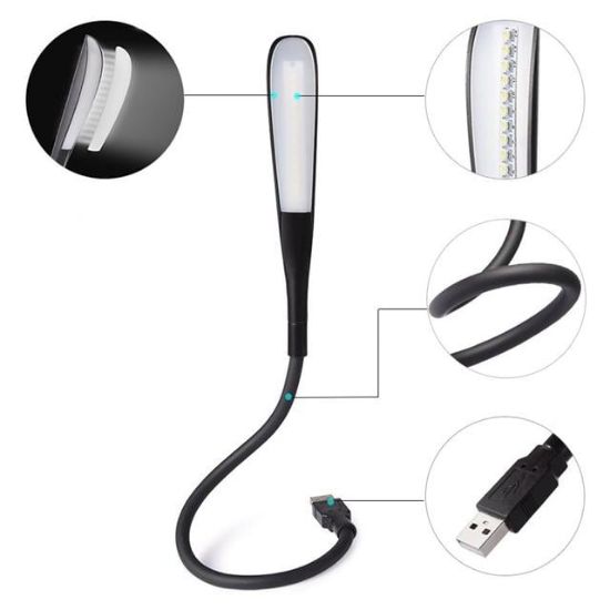 PowerMaster PM-24561 14 Ledli Siyah Esnek Usb Led Lamba resmi