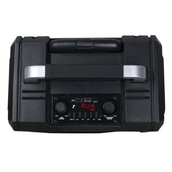 Shile SL-2017 50 Watt Taşınabilir Seyyar Aktif Amfi Hoparlör Kablosuz EL + Yaka Mikrofonlu USB+SD+BT Kumandalı resmi