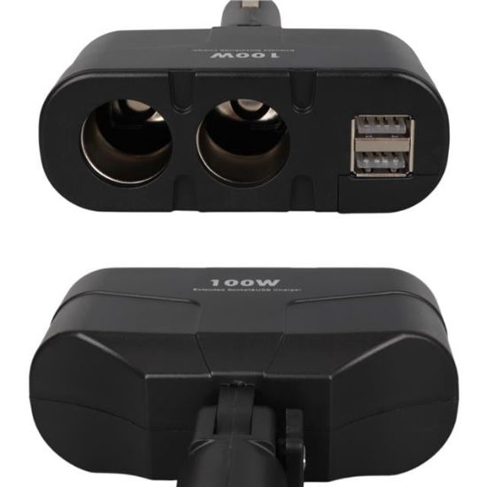 Olesson 1652 12-24V Çift USB Girişli 100W 2'li Araç Çakmak Çoklayıcı resmi