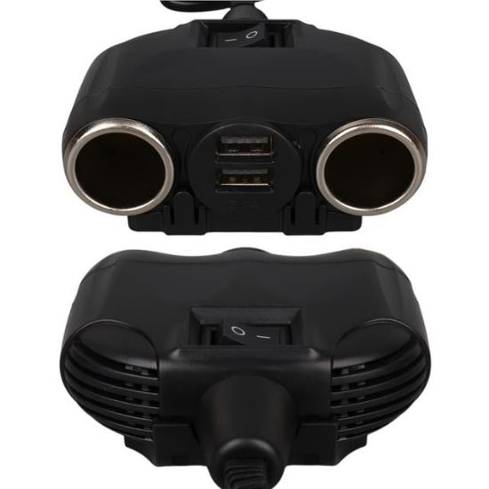 Olesson 1630 12-24V Çift USB Girişli 120W 80cm Kablolu 2'LI Araç Çakmak Çoklayıcı resmi