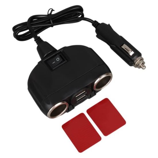Olesson 1630 12-24V Çift USB Girişli 120W 80cm Kablolu 2'LI Araç Çakmak Çoklayıcı resmi