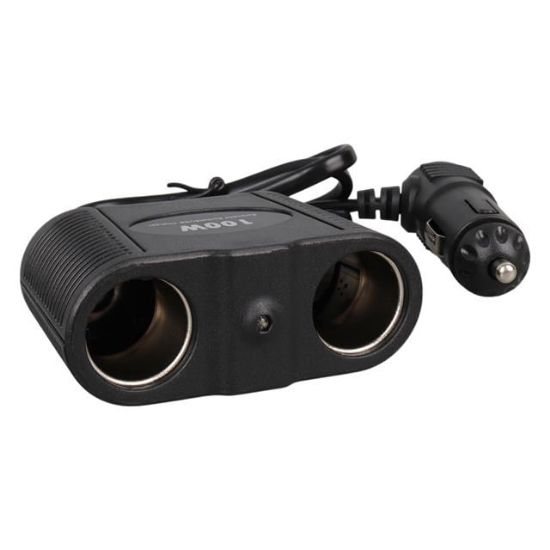 Olesson 1642 12-24V 100W 70cm Kablolu 2'li Araç Çakmak Çoklayıcı resmi