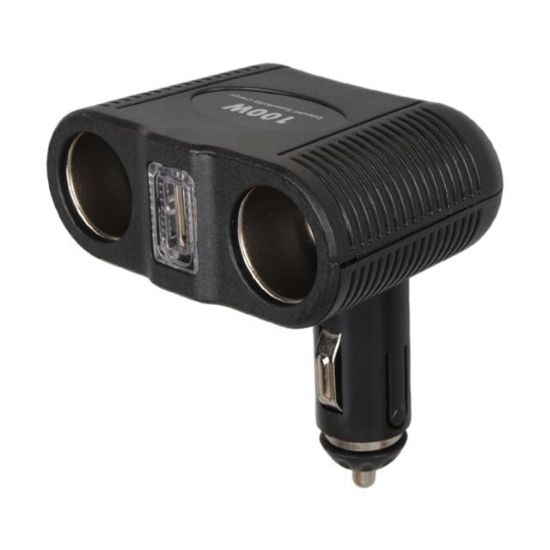 Olesson 1646 12-24V Tek USB Girişli 100W Çiftli Araç Çakmak Çoklayıcı resmi