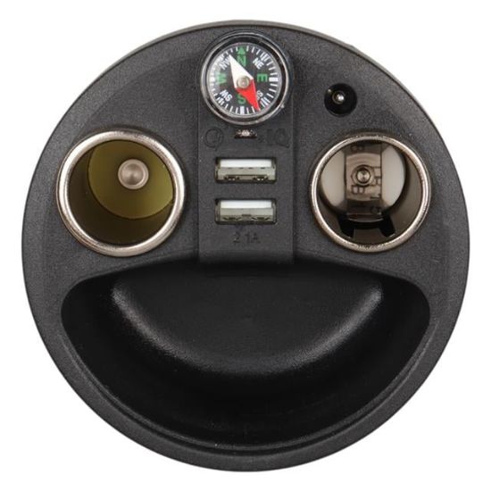 Olesson 1640 12-24V Çift USB Girişli 120W 80cm Kablolu Dijital Voltaj Ekranlı 2'li Araç Çakmak Çoklayıcı resmi