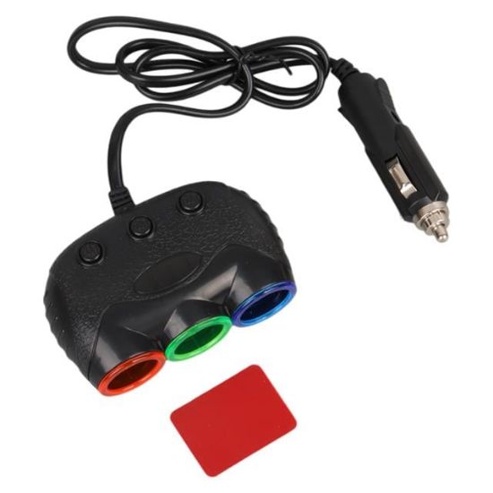 Olesson 1632 12-24V 120W 80cm Kablolu 3'lü Araç Çakmak Çoklayıcı resmi