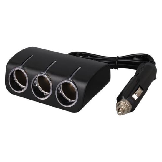 Olesson 1521 12-24V 120W 80 CM Kablolu 3'LÜ Araç Çakmak Çoklayıcı resmi