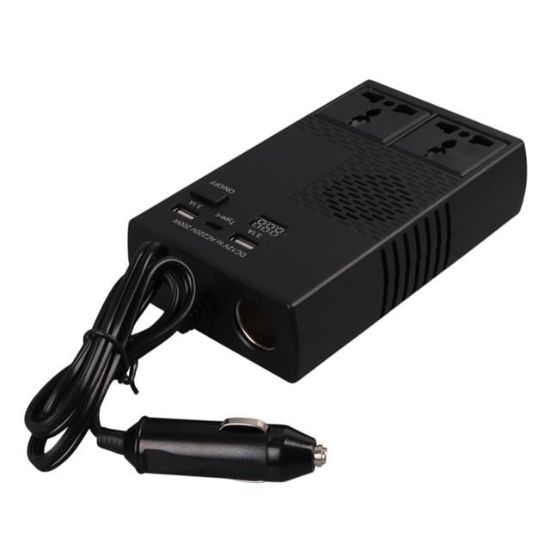 Olesson 1664 DC 12-24V 200W Oto Araç Power İnverter 1x Çakmak Girişi - 1x TYPE-C - 2x USB - 2x 220V Üniversal Priz resmi