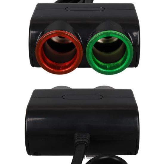 Olesson 1631 12-24V Tek USB Girişli 120W 80cm Kablolu 2'LI Araç Çakmak Çoklayıcı resmi