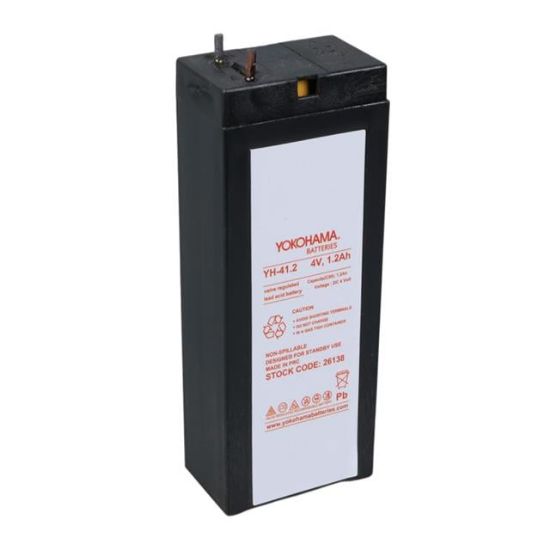 YOKOHAMA YH-41.2 4 VOLT - 1.2 AMPER KURU AKÜ  (35.2 X 22 X 91 MM) resmi