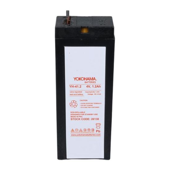 YOKOHAMA YH-41.2 4 VOLT - 1.2 AMPER KURU AKÜ  (35.2 X 22 X 91 MM) resmi