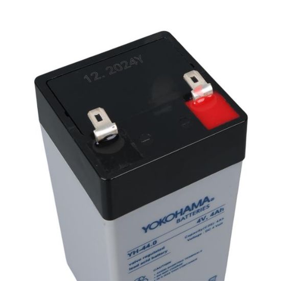 YOKOHAMA YH-44.0 4 VOLT - 4 AMPER DİK KURU AKÜ (46 X 46 X 100 MM) resmi