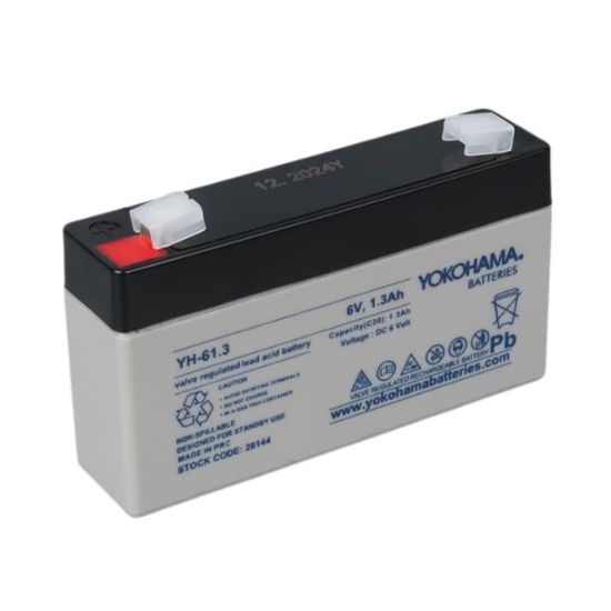 YOKOHAMA YH-61.3 6 VOLT - 1.3 AMPER AKÜ (98 X 25 X 52 MM) resmi