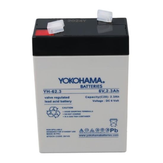 YOKOHAMA YH-62.3 6 VOLT - 2.3 AMPER AKÜ (101 X 66 X 33 MM) resmi