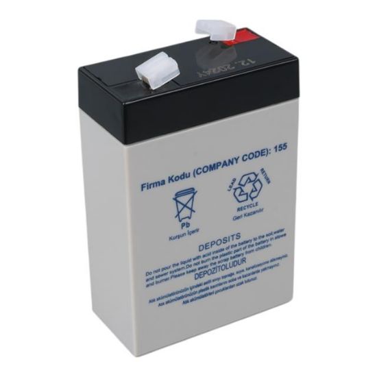 YOKOHAMA YH-62.8 6 VOLT - 2.8 AMPER DİK AKÜ (66 X 33 X 97 MM) resmi