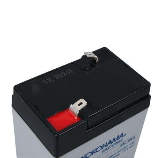 YOKOHAMA YH-64.0 6 VOLT - 4 AMPER IŞILDAK AKÜSÜ (70 X 48 X 101 MM) resmi