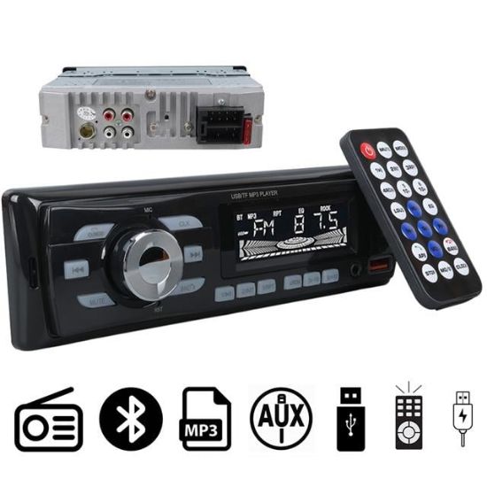 CARSTAR CS-930 ÇİFT USB/SD/FM/AUX/BLUETOOTH KUMANDALI OTO TEYP 4X60 WATT resmi