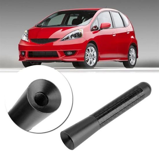 PowerMaster PM-26308 Universal Mavi Karbon Fiber Oto Çubuk Radyo Anteni 12 CM resmi