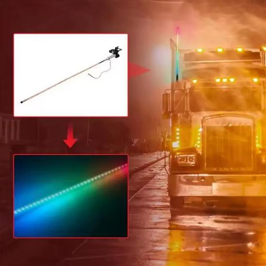 PowetMaster PM-26416 105 CM Ledli Oto Anten resmi