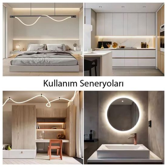 PowerMaster PM-26417 Animasyonlu Bluetooth Neon RGB Kumaş Örgülü Hortum Led 5 Metre 201 Modlu resmi