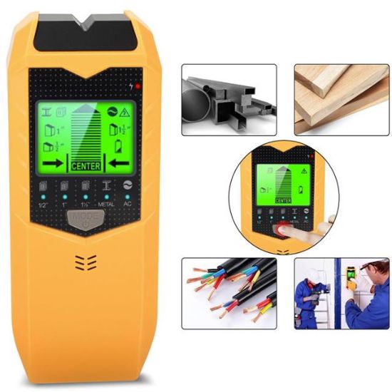 Powermaster PM-26593 Profesyonel 5in1 Lcd Ekranlı Çok Fonksiyonlu Saplama Bulucu Duvar Dedektörü resmi