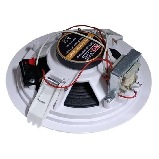 NO-TEL NOT TH 5CTW 5 13 CM 10 WATT BEYAZ ALÇIPAN TRAFOLU HOPARLÖR resmi