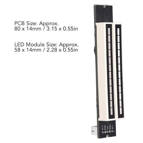 PowerMaster PM-26793 12Bit Led Müzik Seviyesi Gösterge Modülü Turuncu Kırmızı DC12Volt resmi