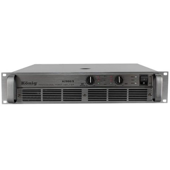 KÖNİG A-2000/S 4 OHM 2X980 WATT 2 KANAL POWER AMPLIFIER resmi