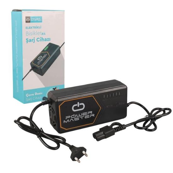 POWERMASTER PM-31801 60 VOLT - 20 AMPER ELEKTRİKLİ BİSİKLET ŞARJ CİHAZI resmi