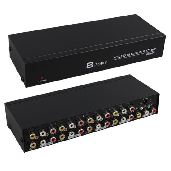 POWERMASTER PM-4832 8 PORT VIDEO AUDIO DAĞITICI (1024X768-85HZ) resmi